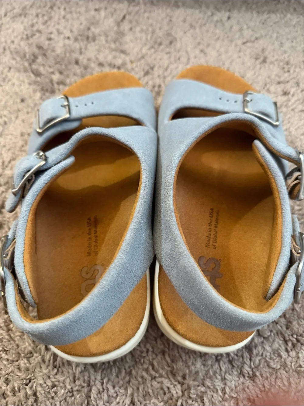 SAS Sky Blue Women’s Sandals - Size 6.5W